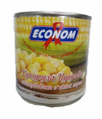 Кукурудза цукрова, консервована ECONOM, 340г